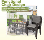 Homall Patio Dining Set 7 Pieces Outdoor Furniture - Image 5