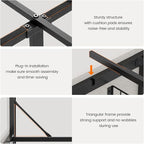 VIAGDO Wooden Bed Frame Full Size - Image 8