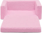 Delta Children Cozee Flip-Out Sherpa 2-in-1 Convertible Sofa to Lounger - Image 10