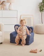 Blissful Diary Kids Couch, 2-in-1 Soft Toddler Couch Fold Out, Toddler Chair - Image 6