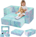 MeMoreCool Kids Sofa Couch, Glow in Dark Couch Sofa, Modular Convertible Kids by MeMoreCool