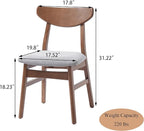 Virubi Set of 2 Modern Scandinavian Chairs - Image 3
