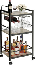Bar Cart for The Home, 3 Tier Kitchen Carts by VANTIMO