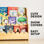 SpaceAid 3-Tier Scalloped Bookshelf, Montessori Bookcase - Image 7