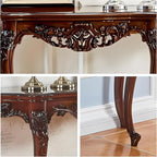 Vintage French Console Table, Wood Entryway Table - Image 6