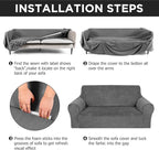 Peryiter 3 Pcs Couch and Loveseat Covers Set Sofa Cover - Image 5