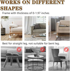 Heavy Duty Bed Risers, Furniture Height Extenders Lifts 2.36"-3.15" Storage - Image 4
