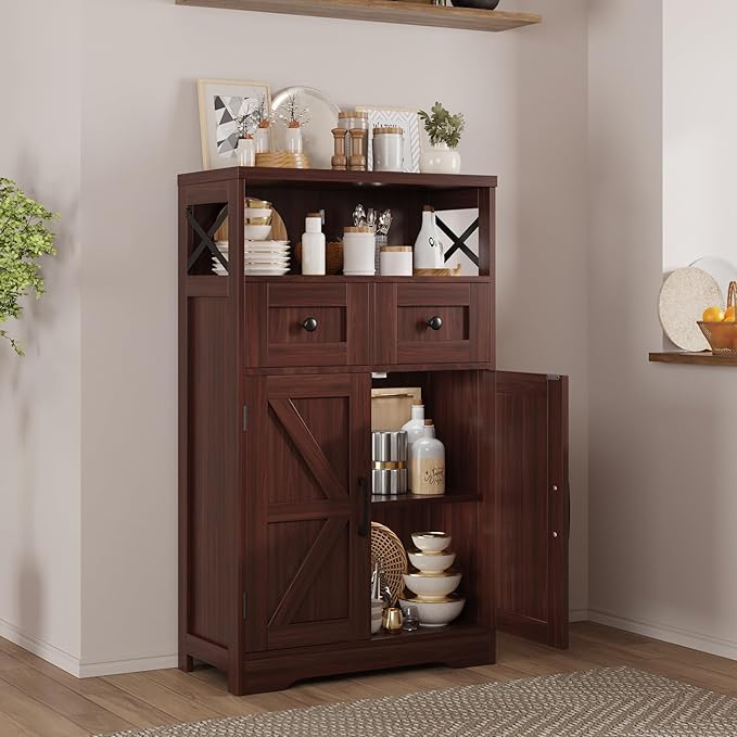 Befrases Set of 2 Dark Brown Storage Cabinet - Image 5
