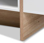 HomeStock White and Oak Coffee Table - Image 9