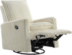 Oxford Baby Uptown Upholstered Glider Recliner Rocking Chair 360° Swivel - Image 7