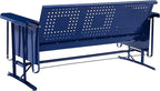 Crosley Furniture Bates Retro Metal Outdoor Sofa Glider, 3-Person Rocking Patio - Image 5