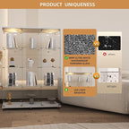Beauty4U Glass Display Cabinet - Image 4