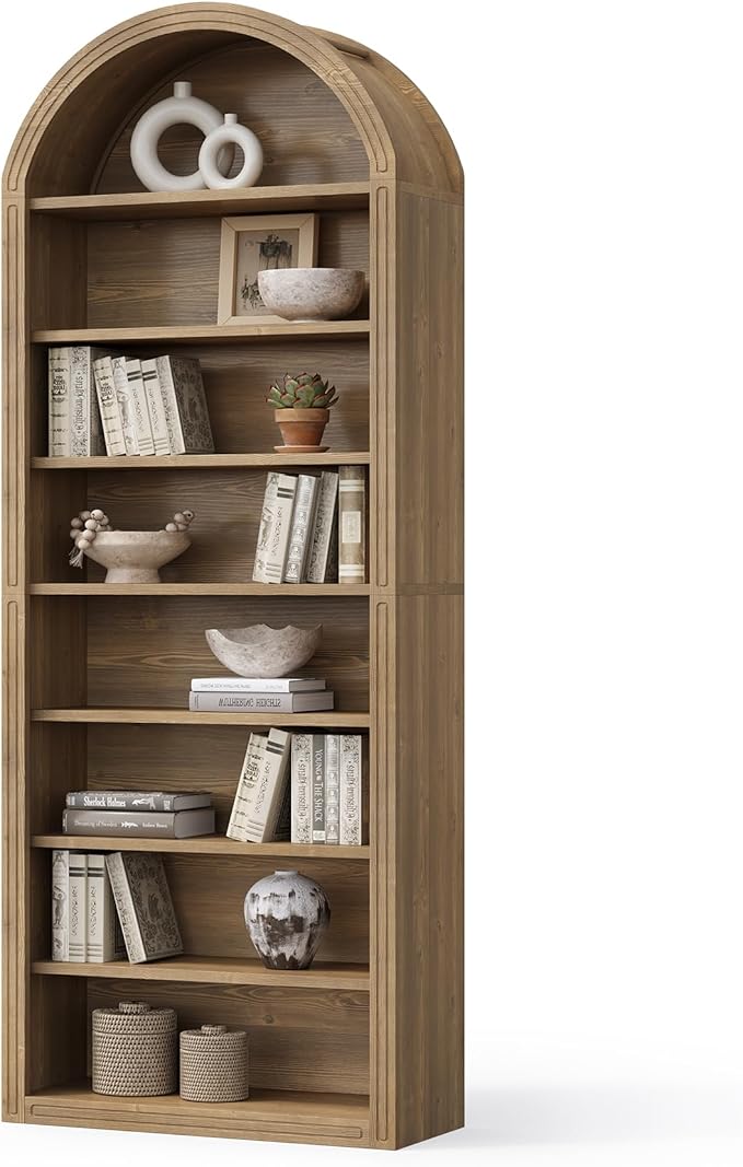 LITTLE TREE 8-Tier Bookcase, 78.7" Tall Bookshelf by LITTLETREE