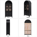 71" Arched Storage Cabinets - Image 8