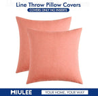 MIULEE Pack of 2 Decorative Outdoor Solid Waterproof Throw Pillow Covers Spring - Image 6