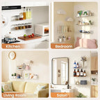 SpaceWhisper Floating Shelves for Wall, Living Room, Display Hanging Shelf - Image 6