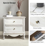 HULALA HOME Solid Wood End Tables Set of 2 - Image 3