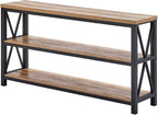 FATORRI Console Table for Entryway, Wood Sofa Table, Rustic Hallway Tables - Image 9