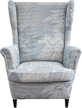 KRFOONN Wingback Chair Cover 2 Piece Stretch Wing Chair Covers Spandex by KRFOONN