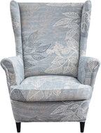 KRFOONN Wingback Chair Cover 2 Piece Stretch Wing Chair Covers Spandex by KRFOONN