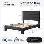 Allewie Twin Size Platform Bed Frame - Image 2