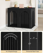 Hzuaneri 44.1" Wooden Dog Crate Furniture, Indoor Dog Kennel Dogs Cage - Image 9