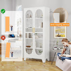 PAOFIN 71" H Locking Display Cabinet - Image 8