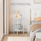 Vagusicc Side Table, Small Round End Table, Circle Table Small Round Coffee - Image 6