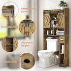 Vabches Over The Toilet Storage Cabinet, Farmhouse Storage Cabinet Over Toilet - Image 3