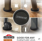 Felt Furniture Sliders for Hardwood Floors X-PROTECTOR 4 PCS 4 3/4” - Image 2
