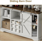 55 Inch Farmhouse Coffee Bar Cabinet - Image 6
