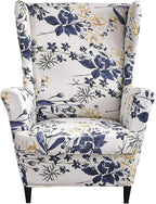KRFOONN Wingback Chair Covers Slipcovers 2 Piece Stretch Wing Chair Covers by KRFOONN