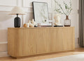 64'' Fluted TV Stand for TVs up to 75'', Modern Long Media Console by WelcometoCUPYUOOU