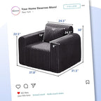 Hobestluk Single Sofa Foam Couch Sofa - Image 2