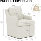 VKNOW Upholstered Dining Chairs, Modern Kitchen Chairs Dinner Chairs - Image 2