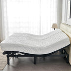 Quilted Waterproof Split Top California King Mattress Protector Pad - Image 9