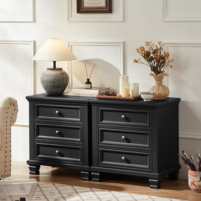 SAVOR LIFE Farmhouse Nightstand - Image 3