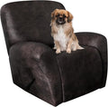 ANARACHON Leather Look Oversize Recliner Chair Covers, Thick 4 Pieces Recliner by ANARACHON