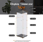 Beauty4U One-Door Glass Display Cabinet, Collection Display, Quick Installation - Image 2