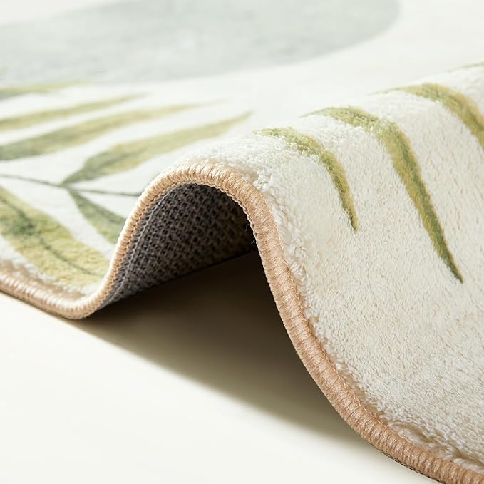 RoomTalks Mid Century Modern Washable Rug Stain Resistant, Boho Cute Aesthetic - Image 7