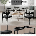 Kennedy Armchair, Mid Century Modern Dining Chair, PU Upholstered Kennedy Chair - Image 6