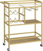 MAHANCRIS Bar Cart for Home, 3-Tier Serving Cart by MAHANCRIS