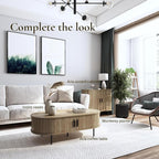 LuxenHome Oval Coffee Table - Image 6