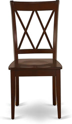 East West Furniture CLC-MAH-W Clarksville Dining Chairs - Image 4