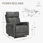 KISLOT Leather Recliner Chair for Adults Wall Hugger RV Recliner - Image 3