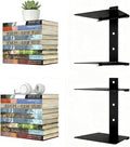 Invisible Floating Bookshelves 4 Tier, Heavy Duty Metal Book Organizer by liberty