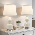 GyroVu 22" Table Lamp Set of 2, Color Temperature Adjustable Double Gourd - Image 4