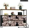 Dresser Seamless Gothic Featuring Graphic Mushrooms Black Cats by Unknown