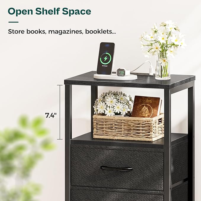 Huuger Nightstands Set of 2, End Tables - Image 7