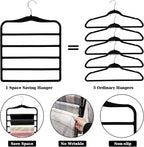 Closet Organizers and Storage, 3 Pack Pants-Hangers-Space-Saving, Velvet Non - Image 2
